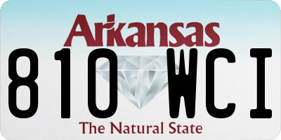 AR license plate 810WCI