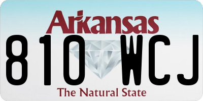 AR license plate 810WCJ