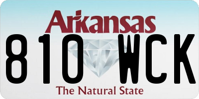 AR license plate 810WCK