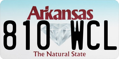 AR license plate 810WCL