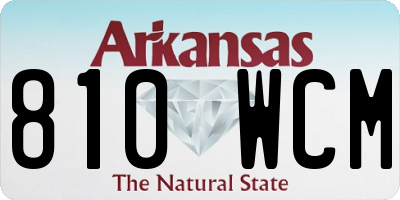 AR license plate 810WCM