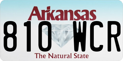 AR license plate 810WCR