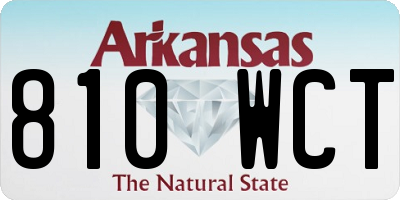 AR license plate 810WCT