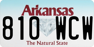 AR license plate 810WCW