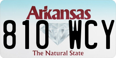 AR license plate 810WCY