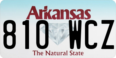 AR license plate 810WCZ