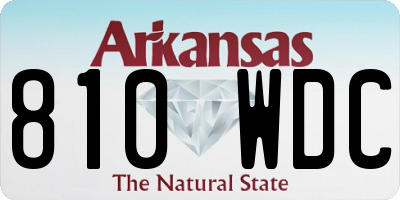 AR license plate 810WDC
