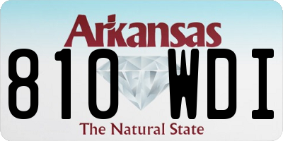 AR license plate 810WDI
