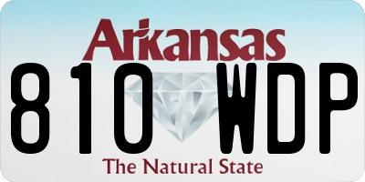 AR license plate 810WDP