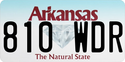 AR license plate 810WDR