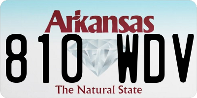AR license plate 810WDV
