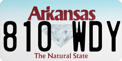 AR license plate 810WDY