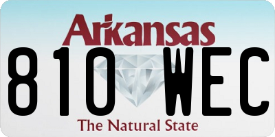 AR license plate 810WEC
