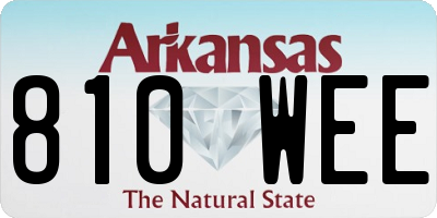 AR license plate 810WEE