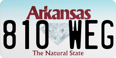 AR license plate 810WEG