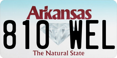 AR license plate 810WEL