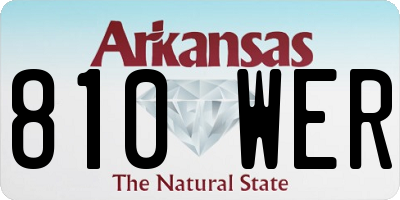 AR license plate 810WER