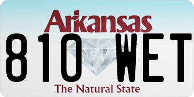 AR license plate 810WET