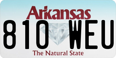 AR license plate 810WEU