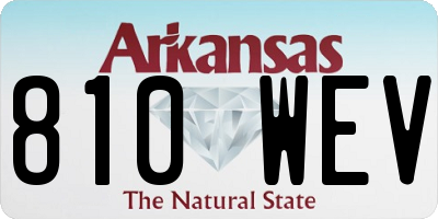 AR license plate 810WEV