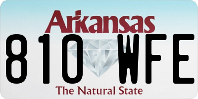 AR license plate 810WFE