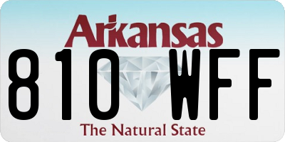 AR license plate 810WFF