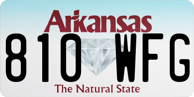 AR license plate 810WFG