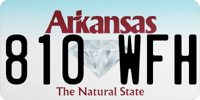 AR license plate 810WFH