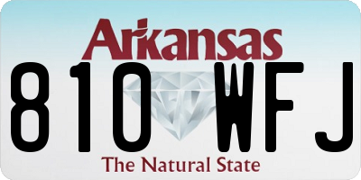 AR license plate 810WFJ