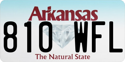 AR license plate 810WFL