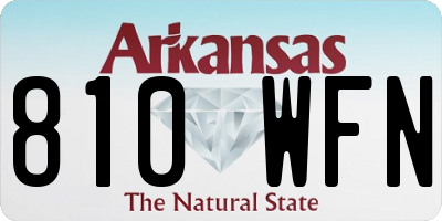 AR license plate 810WFN