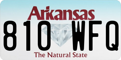 AR license plate 810WFQ