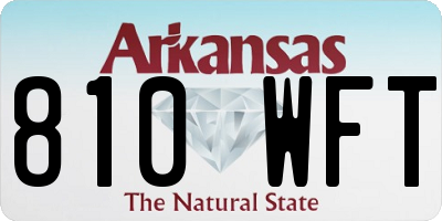 AR license plate 810WFT