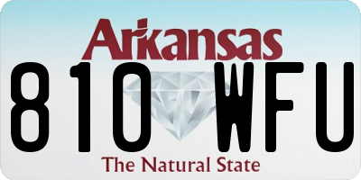 AR license plate 810WFU