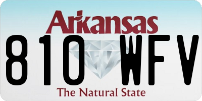 AR license plate 810WFV