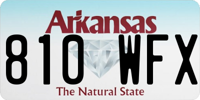 AR license plate 810WFX