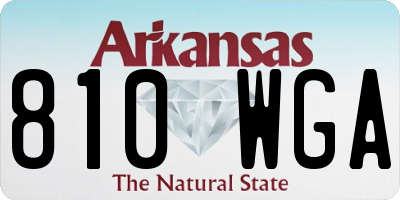 AR license plate 810WGA