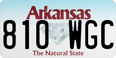 AR license plate 810WGC