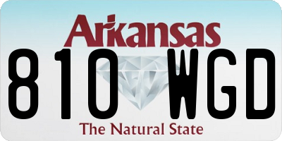 AR license plate 810WGD