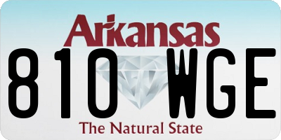 AR license plate 810WGE