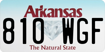 AR license plate 810WGF