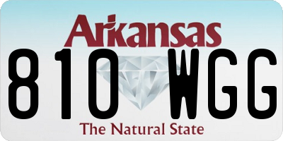 AR license plate 810WGG