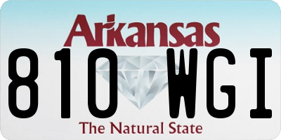 AR license plate 810WGI