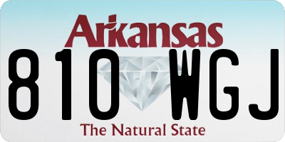 AR license plate 810WGJ