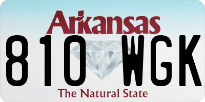 AR license plate 810WGK