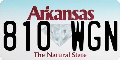 AR license plate 810WGN