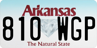 AR license plate 810WGP