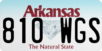 AR license plate 810WGS