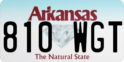 AR license plate 810WGT