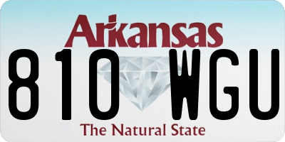 AR license plate 810WGU